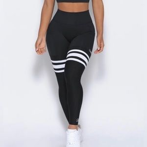 Perform Thigh Highs (Black & White Stripes)